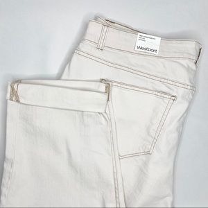 NWT Westport Crop Girlfriend Rolled Cuff Jeans